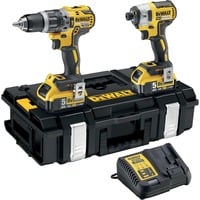 DEWALT Taladro atornillador percutor a batería DCK266P2 Set, 18V, 2 piezas, Martillo atornillador amarillo/Negro