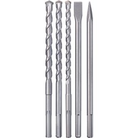 EINHELL Juego de cinceles y brocas SDS Max, 5 piezas, Juego de taladro y cincel 