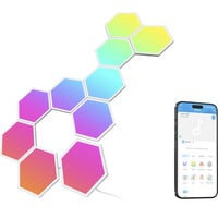 Govee Glide Hexa ProLight Panels paquete de 10, Luz de LED blanco, Luz de pared inteligente, Wi-Fi/Bluetooth, Multicolor, LED, Multi, 72 W