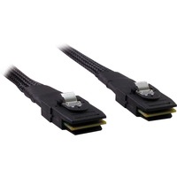 Inter-Tech 88885238 cable Serial Attached SCSI (SAS) 0,5 m Negro negro, 0,5 m, SFF-8087, SFF-8087, Negro, 35 g