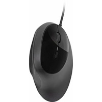 Kensington Ratón con cable Pro Fit Ergo negro, mano derecha, Óptico, USB tipo A, 3200 DPI, Negro