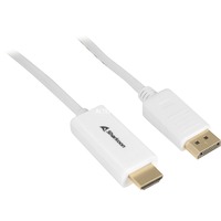 Sharkoon Cable adaptador Displayport 1.2 > HDMI 4K blanco