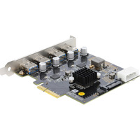 DeLOCK Tarjeta PCI-E x4 a 4 x USB-A 10 Gbps Doble Canal, Tarjeta de interfaz 