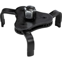GEDORE Llave de filtro de aceite roja 1/2", de 3 brazos, Llave de tubo negro
