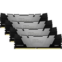 Kingston FURY FURY 64GB 3600MT/s DDR4 CL16 DIMM (Kit de 4) 1Gx8 Renegade Black, Memoria RAM negro, 64 GB, 4 x 16 GB, DDR4, 288-pin DIMM