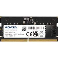 ADATA Premier módulo de memoria 16 GB 1 x 16 GB DDR5 262-pin SO-DIMM ECC, Memoria RAM negro, 16 GB, 1 x 16 GB, DDR5, 4800 MHz, 262-pin SO-DIMM