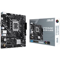ASUS PRIME H610M-K ARGB Intel H610 LGA 1700 micro ATX, Placa base Intel, LGA 1700, Intel® Celeron®, Intel® Core™ i3, Intel® Core™ i5, Intel® Core™ i7, Intel® Core™ i9,..., DDR5-SDRAM, 96 GB, DIMM