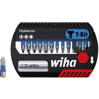 Wiha Juego de puntas FlipSelector T-Bit 25mm, 13 piezas, Conjuntos de bits negro/Azul