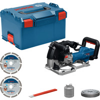 Bosch Fresadora para ranuras en muros GNF20-40 en L-BOXX, Esamblaje con galleta en caja