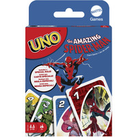 Mattel UNO The Amazing Spider-Man, Juegos de cartas Games UNO The Amazing Spider-Man, Juego De Cartas, Perder las cartas, 7 año(s)