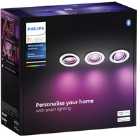 Philips Hue Foco empotrable White & Color Ambiance Centura paquete de 3, Luz de LED blanco