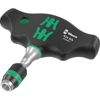 Wera Porta puntas de mango transversal con función de trinquete, Destornillador negro/Verde