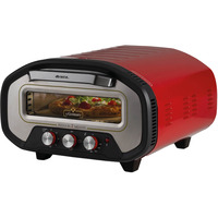 Ariete Horno para pizza DA GENNARO, Horno de pizza rojo/Acero fino, 1 Pizza(s), Rojo, 430 °C, 320 x 320 mm, 1 h, Piedra