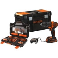 BLACK+DECKER BDCHD18S1KA, Martillo atornillador negro/Naranja