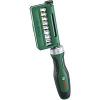 Bosch Destornillador de carraca con juego de puntas, 19 piezas, Conjuntos de bits verde/Negro