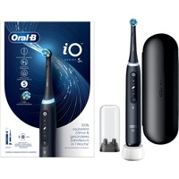 Braun iO Series 5 Adulto Cepillo dental vibratorio Negro, Cepillo de dientes eléctrico negro, Adulto, Cepillo dental vibratorio, Cuidados diarios, Intenso, Sensible, Super sensitive, Blanqueador, Negro, 2 min, Negro