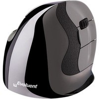 Evoluent VerticalMouse D Wireless, Ratón negro/Plateado