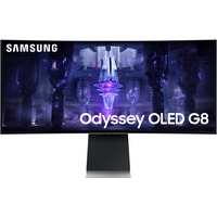 SAMSUNG Odyssey G8 OLED S34BG850SU, Monitor OLED plateado