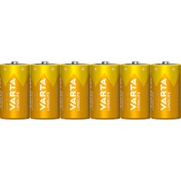 Varta 4114 Batería de un solo uso C Alcalino Batería de un solo uso, C, Alcalino, 1,5 V, 6 pieza(s), Azul, Amarillo