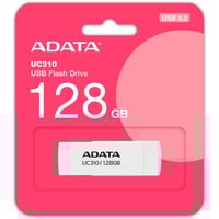 ADATA UC310 unidad flash USB 128 GB USB tipo A 3.2 Gen 1 (3.1 Gen 1) Blanco, Lápiz USB blanco, 128 GB, USB tipo A, 3.2 Gen 1 (3.1 Gen 1), 100 MB/s, Girar, Blanco