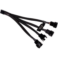 Alphacool Divisor de cable en Y 4 pines a 4x 4 pines PWM, 15 cm, Cable Y negro