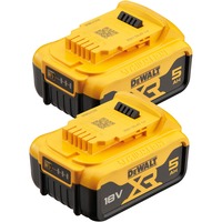 DEWALT XR Akku-Starterkit DCB184P2, 18Volt 5Ah, Batería amarillo/Negro