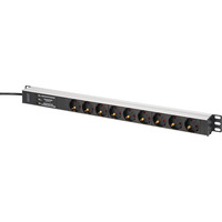 Digitus DN-95438, Regleta negro/Aluminio