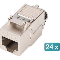 Digitus Módulo Keystone Cat. 8.1, apantallado, 24 piezas plateado