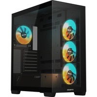 GIGABYTE C500 PANORAMIC STEALTH Midi Tower Negro, Cajas de torre negro, Midi Tower, PC, Negro, ATX, Mini-ATX, Mini-ITX, Vidrio, Plástico, Acero, Juego