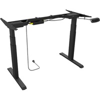 ICY BOX IB-EW206B-T Eléctrico 2 pata(s) Negro, Soporte negro, 125 kg, Eléctrico, 38 mm/s, 2 pata(s), Acero, Negro