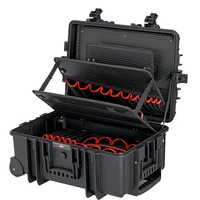 KNIPEX Maletín de herramientas "Robust45 Move" 00 21 37 LE, Caja de herramientas negro