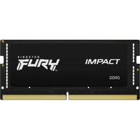 Kingston FURY FURY 32 GB 5600 MT/s DDR5 CL40 SODIMM Impact PnP, Memoria RAM negro, 32 GB, 1 x 32 GB, DDR5, 262-pin SO-DIMM