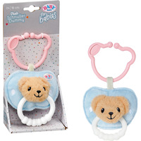 ZAPF Creation Chupete para bebés BABY born con anillo mordedor y clip diseño oso lavable, Anillo de dentición Minorista