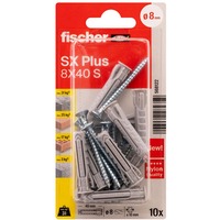 fischer Taco SX Plus 8x40 S K, Pasador gris claro