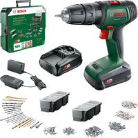 Bosch Atornillador percutor a batería UniversalImpact 18V, set, Taladro/destornillador verde/Negro