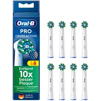 Braun CrossAction 8 pieza(s) Blanco, Cabezal de cepillo blanco, 8 pieza(s), Blanco, 3 mes(es), Oral-B, Caja