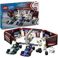 LEGO Garaje de F1® con Coches Mercedes-AMG y Alpine, Juegos de construcción Juego de construcción, 7 año(s), Plástico, 678 pieza(s), 1,31 kg