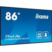 iiyama LH8664UHS-B2AG, Pantalla de gran formato negro (mate)