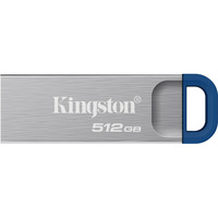 Kingston DataTraveler Kyson 512 GB, Lápiz USB plateado/Azul