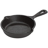 Lodge Mini sartén LMS3 con mango, Pan negro