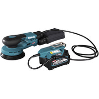 Makita Lijadora excéntrica inalámbrica BO001CGZ XGT, 40 voltios, Lijadora orbital azul/Negro