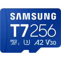 Samsung T7 microSDXC 256 GB, Tarjeta de memoria azul