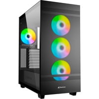 Sharkoon Rebel C50 RGB reacondicionado, Cajas de torre negro