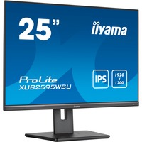 iiyama ProLite XUB2595WSU-B5 pantalla para PC 63,5 cm (25") 1920 x 1200 Pixeles WUXGA LED Negro, Monitor LED negro, 63,5 cm (25"), 1920 x 1200 Pixeles, WUXGA, LED, 4 ms, Negro