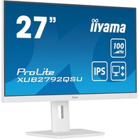 iiyama ProLite XUB2792QSU-W6 pantalla para PC 68,6 cm (27") 2560 x 1440 Pixeles Quad HD LED Blanco, Monitor LED blanco (mate), 68,6 cm (27"), 2560 x 1440 Pixeles, Quad HD, LED, 0,4 ms, Blanco