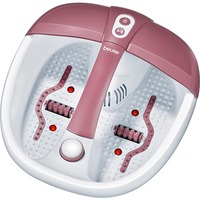 Beurer Baño de burbujas para pies FB 35, Baño para pies blanco/Rosa neón