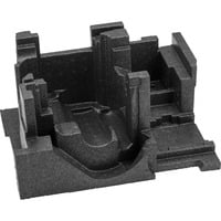 Bosch 1 600 A00 89T accesorio para caja de almacenaje Negro Soporte de herramientas, Depósito negro, Soporte de herramientas, Negro, Polipropileno expandido (EPP), GOF 1250 CE/LCE, 396 mm, 190 mm