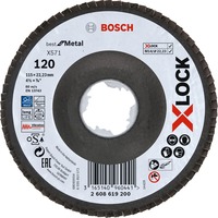 Bosch Disco abrasivo PRO X571 X-LOCK, Ø 115mm, K120, Rueda de esmeril 