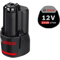 Bosch GBA 12V 2.0AH Professional Batería negro, Batería, Ión de litio, 2 Ah, 12 V, Bosch, Negro