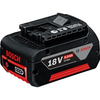 Bosch GBA 18V 5.0Ah Professional Batería negro/Rojo, Batería, Ión de litio, 5 Ah, 18 V, Bosch, Negro, Rojo